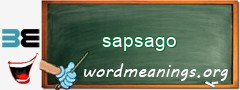 WordMeaning blackboard for sapsago